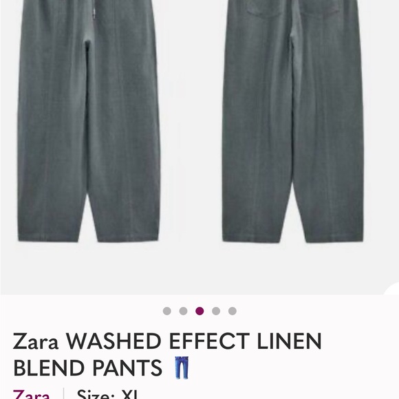 New w/ Tags!
WASHED EFFECT LINEN BLEND PANTS
ANTHRACITE GREY - REF. 4387/062 - Picture 4 of 8